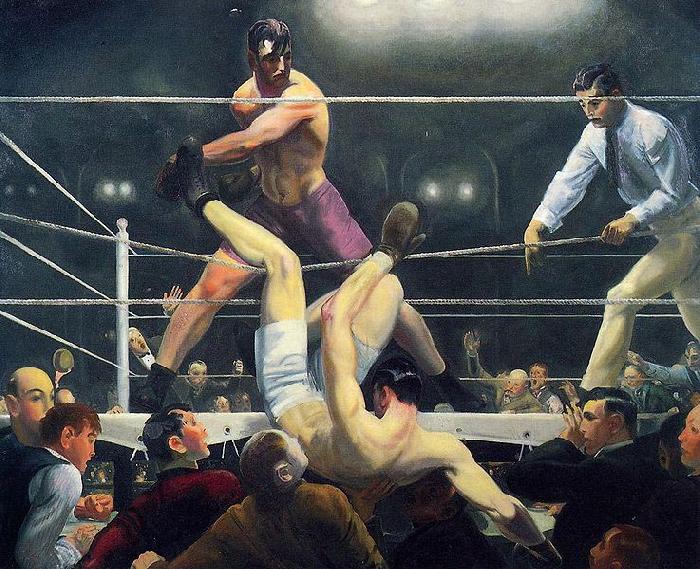 George Wesley Bellows Dempsey and Firpo China oil painting art